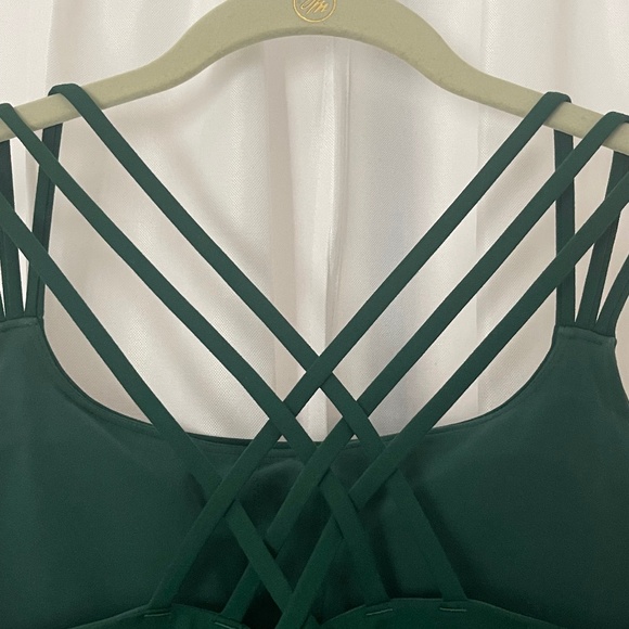 Athleta XL Bright Green Athletic Athleisure Cami Top - Picture 3 of 6